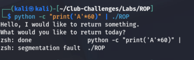 segfault